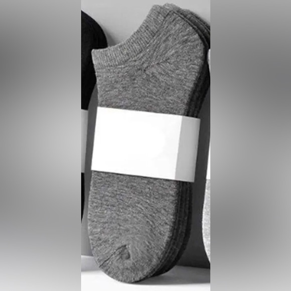 5 Pairs Mens Women Loafer Non Slip Invisible Non Slip Soft Short Socks :Dk Grey - Picture 2 of 3